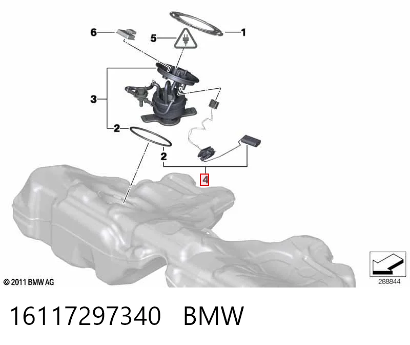16117297340 BMW Датчик бензобака