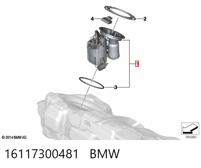 16117300481 BMW Електробензонасос