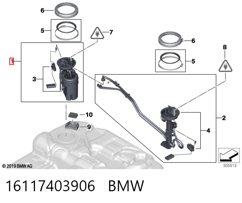 16117403906 BMW Електробензонасос