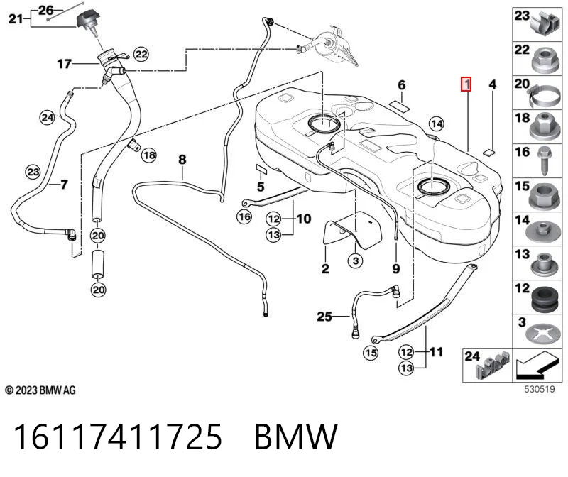  Паливний бак BMW X3 