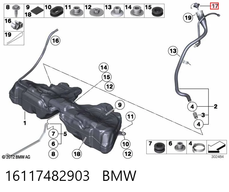 16117482903 BMW Кришка / пробка бензобака