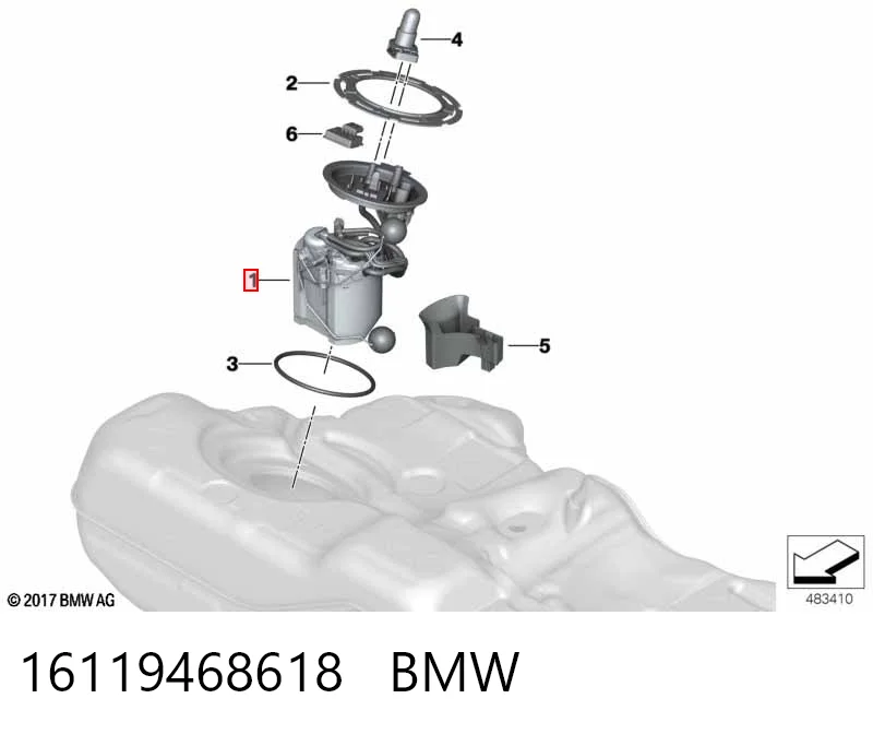 16119468618 BMW Електробензонасос