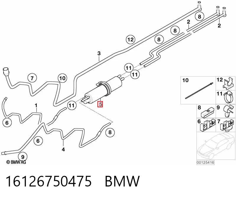 16126750475 BMW Фільтр палива