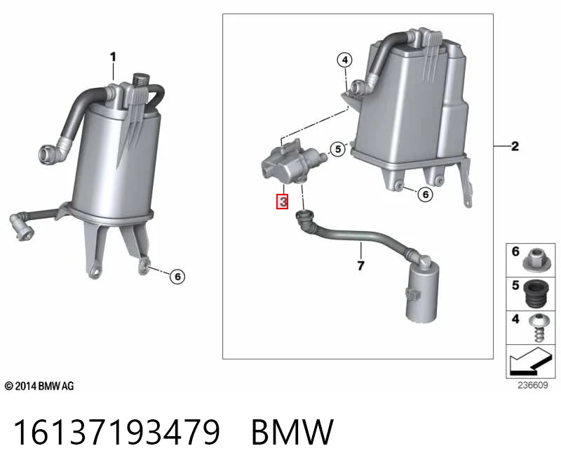 16137193479 BMW Насос діагностики течі в баку