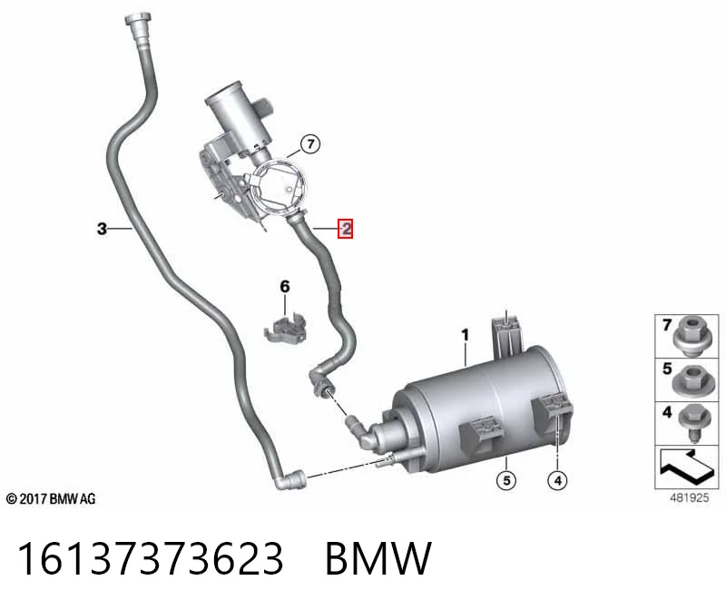 16137373623 BMW Насос діагностики течі в баку