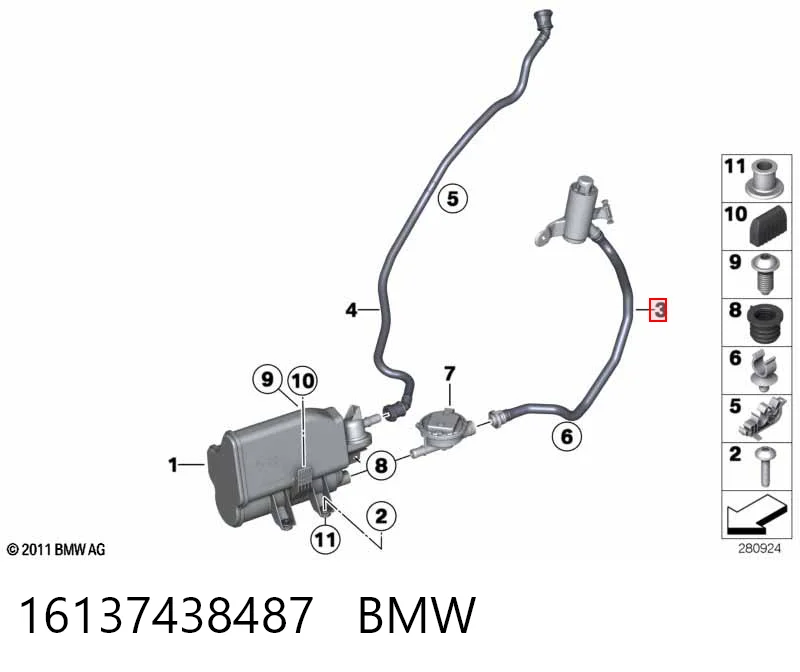  BMW 7270983 ціна, від 9.84 USD