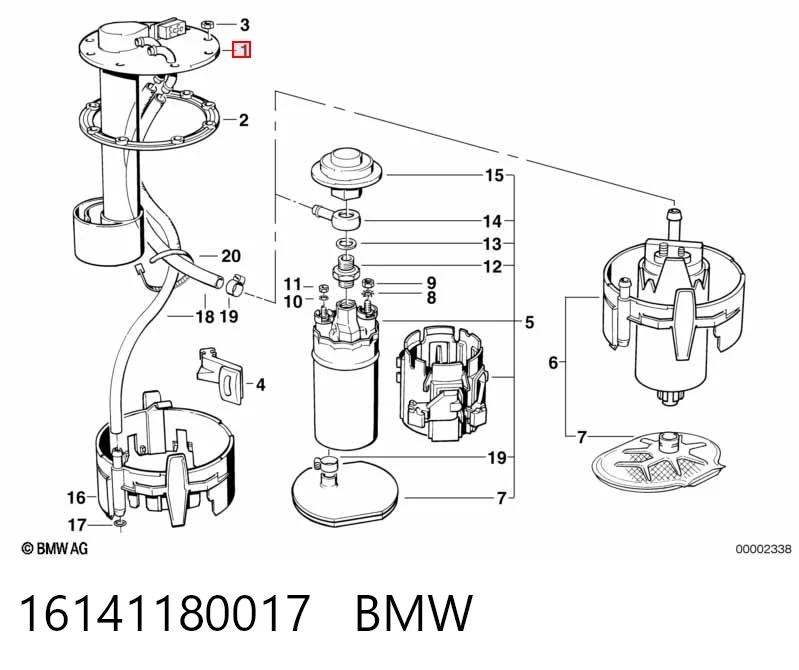 Купити Датчик рівня палива BMW 7  E32