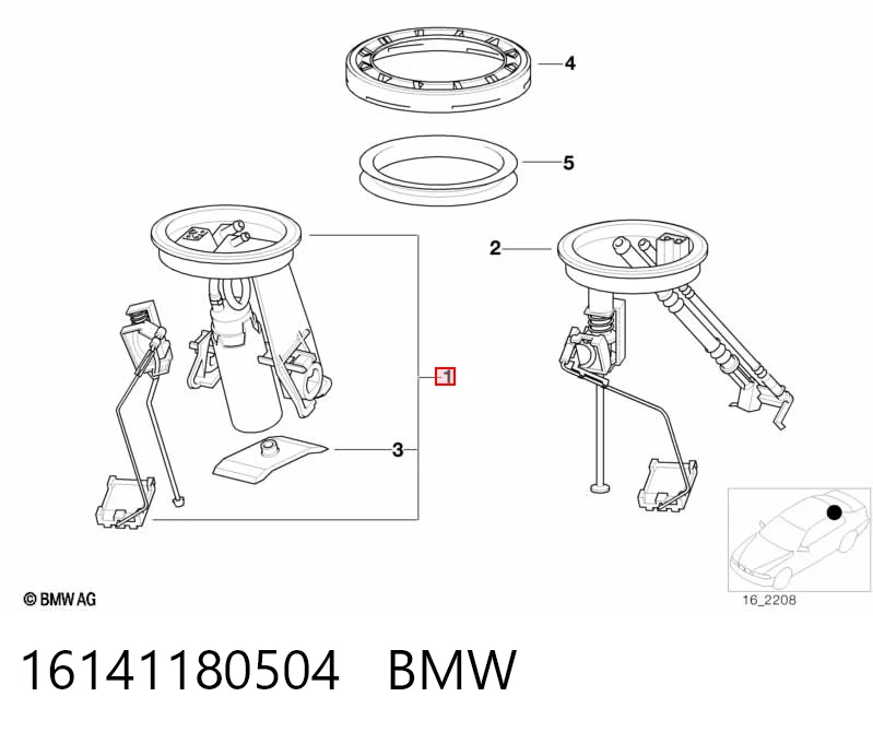 16141180504 BMW Електробензонасос