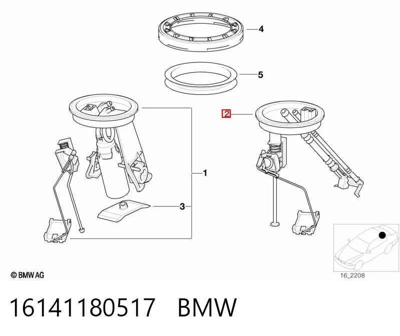 Датчик покажчика рівня палива BMW 3 седан (E36) (1990 - 1998) ціна, від 10.14 USD