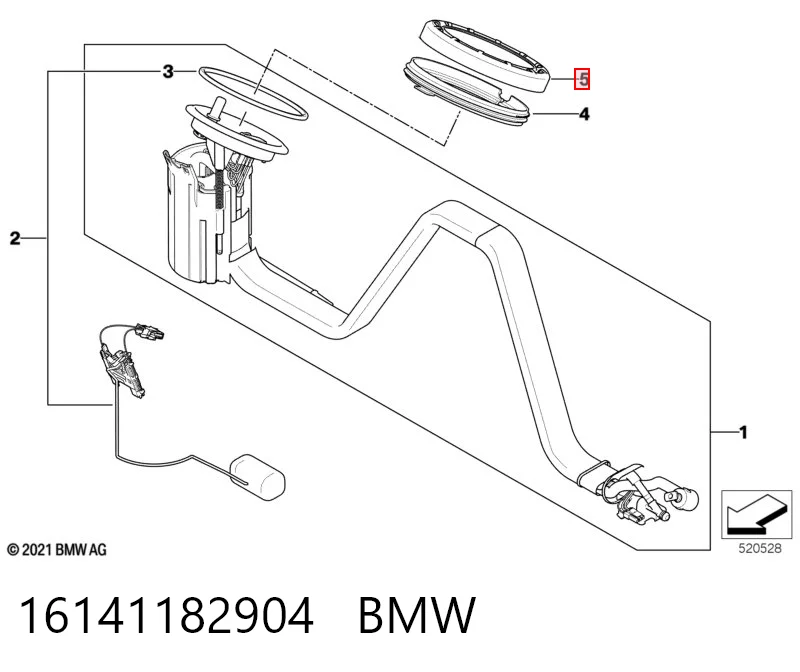 Кришка паливного насоса 6762417 BMW