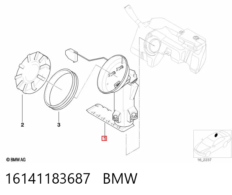 16141183687 BMW Електробензонасос