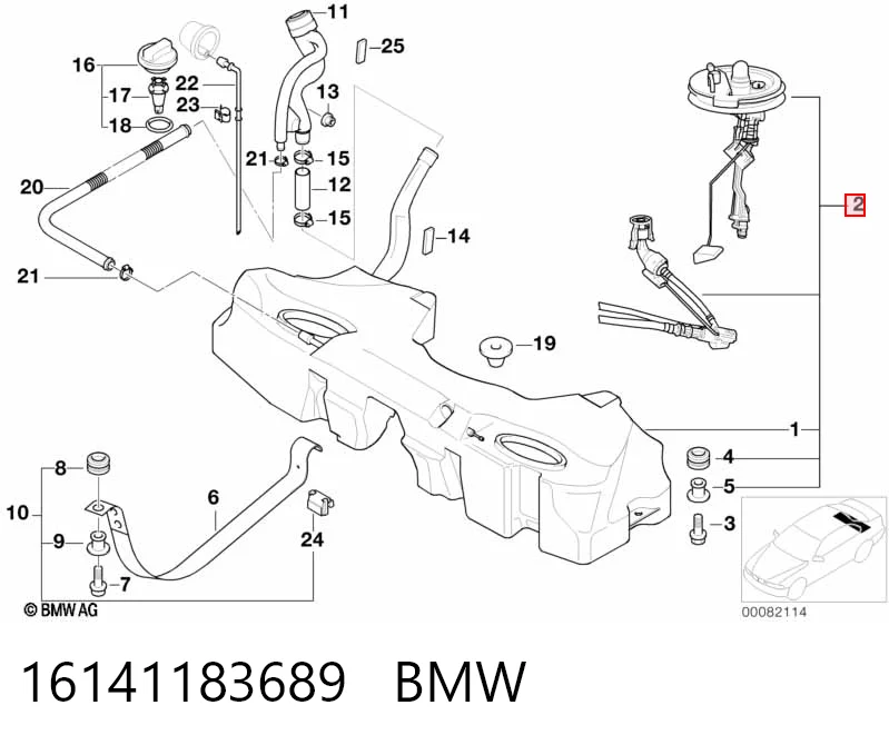 Купити Паливний бак BMW 5  E39