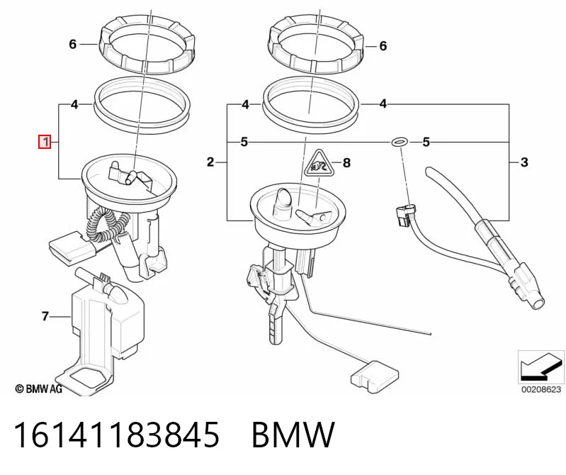 16141183845 BMW Електробензонасос
