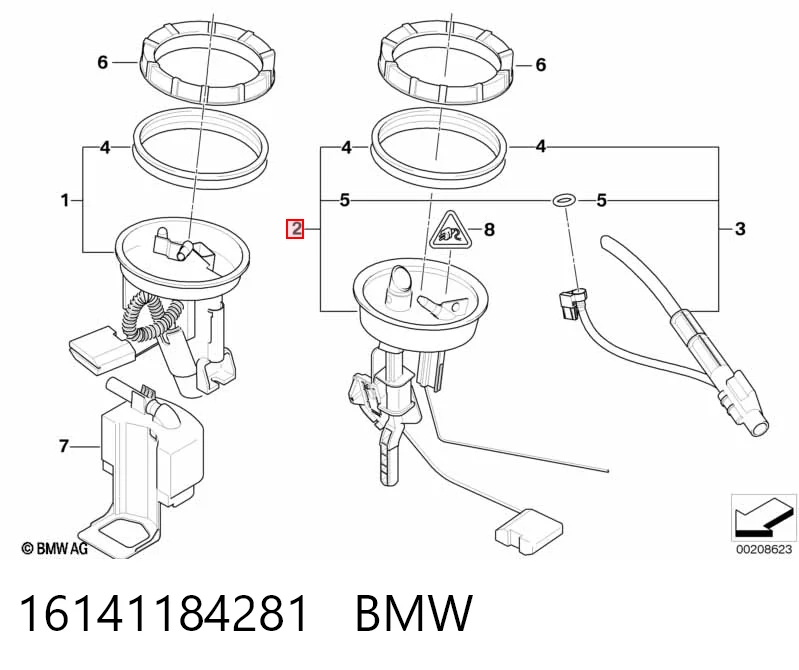 16141184281 BMW Датчик бензобака