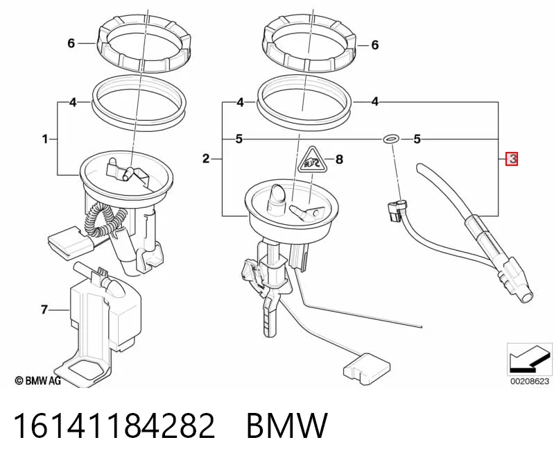16141184282 BMW Датчик бензобака
