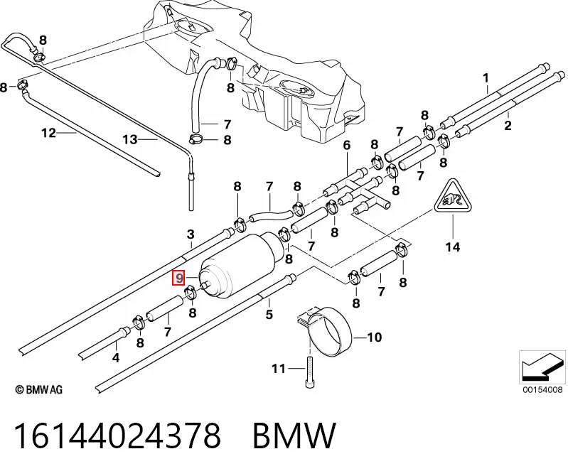 16144024378 BMW Насос паливний низького тиску