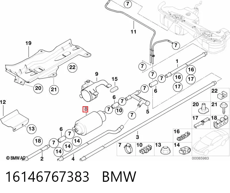 16146767383 BMW Насос паливний низького тиску
