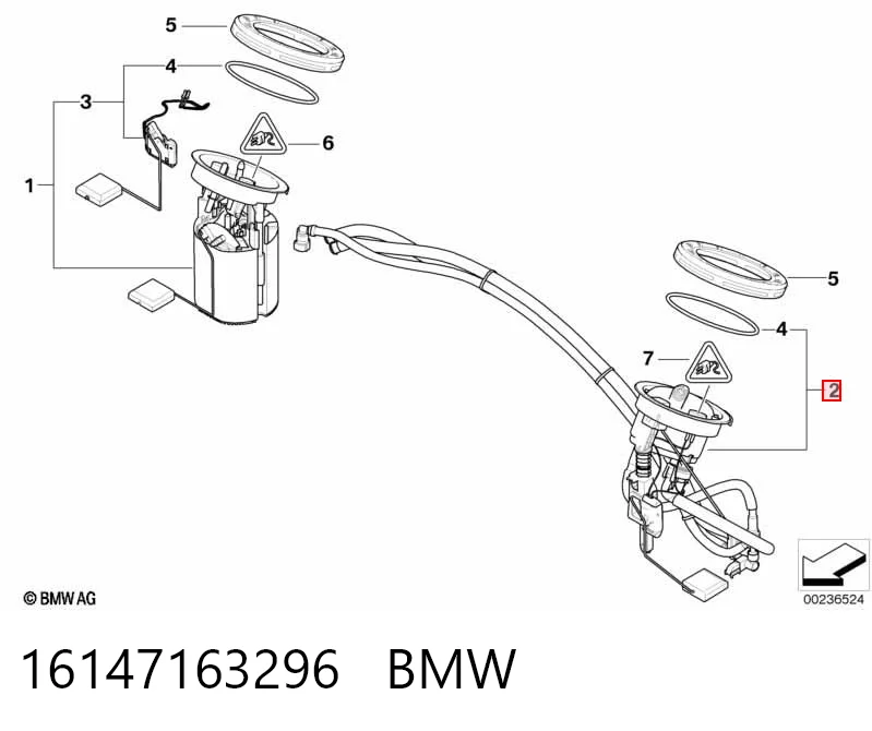 16147163296 BMW Електробензонасос
