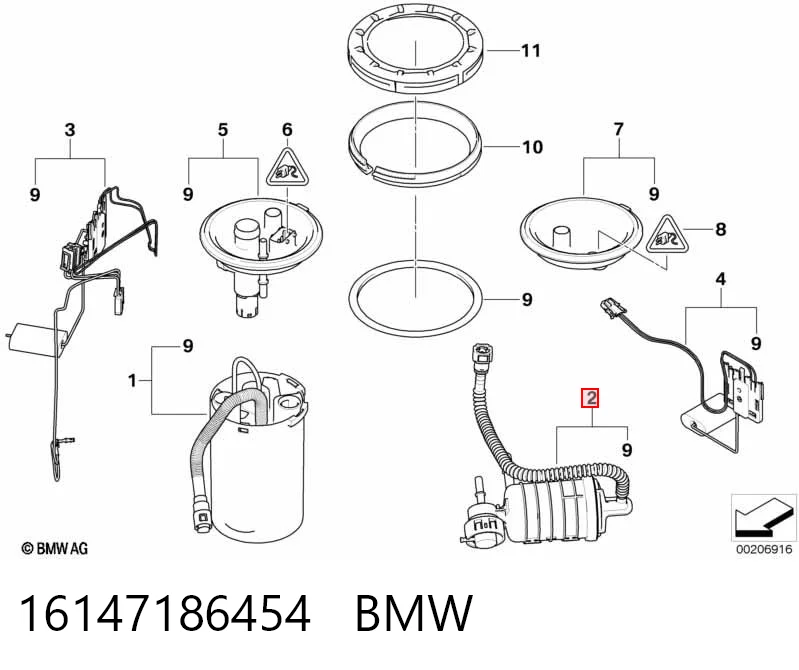 Фільтр палива на BMW X3  E83