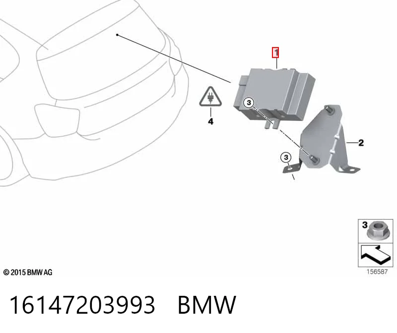 16147203993 BMW Модуль управління (ЕБУ) паливного насоса