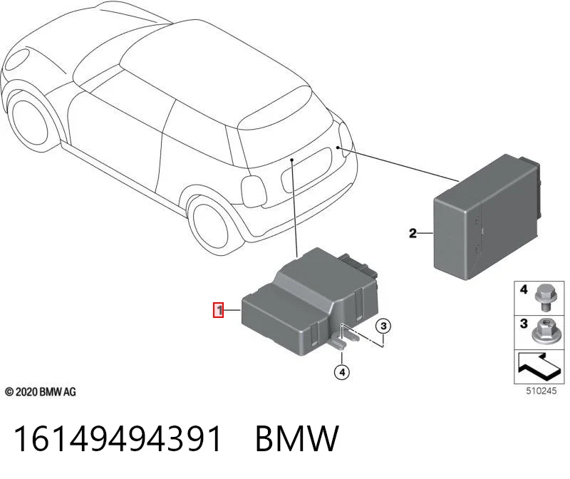 16149494391 BMW Модуль управління (ЕБУ) паливного насоса
