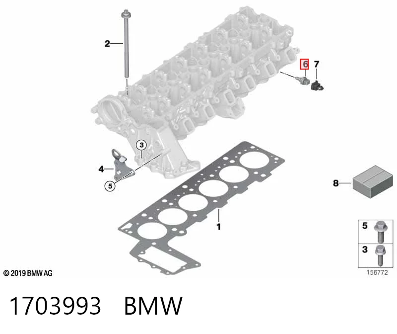 1703993 BMW Покажчик температури охолоджуючої рідини