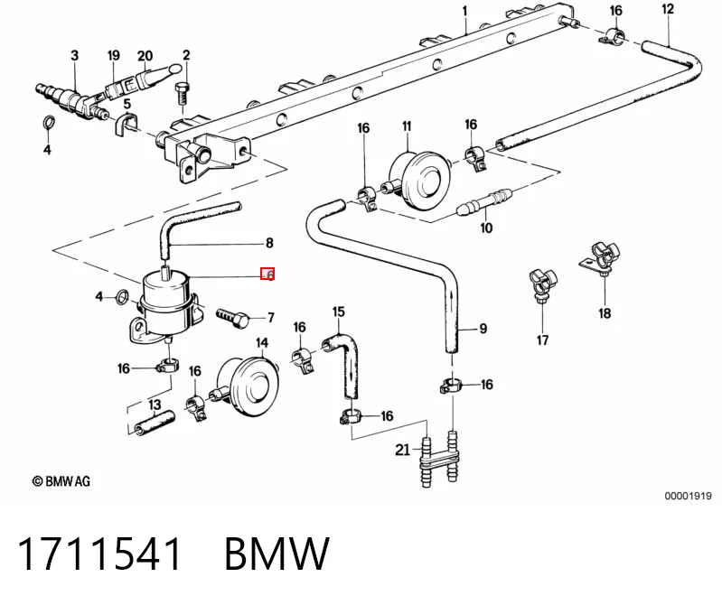  Регулятор тиску палива BMW 7 