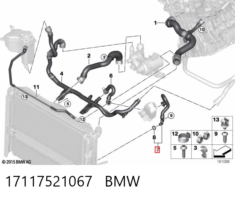 Купити Патрубок термостата BMW 1  E81