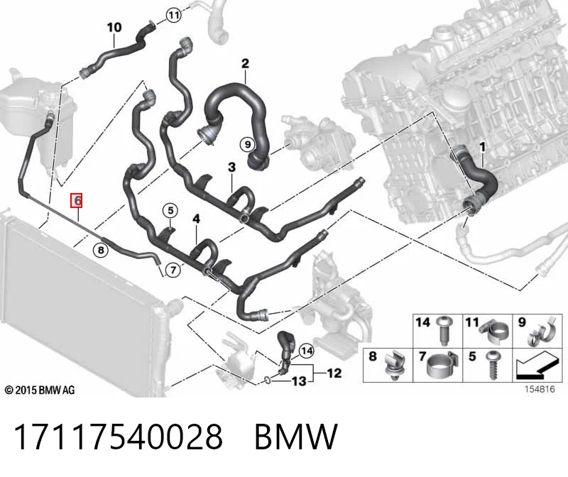 Шланг розширювального бачка, верхній AND 3M121043 ціна, від 21.46 USD