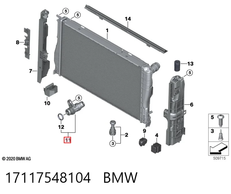 17117548104 BMW 