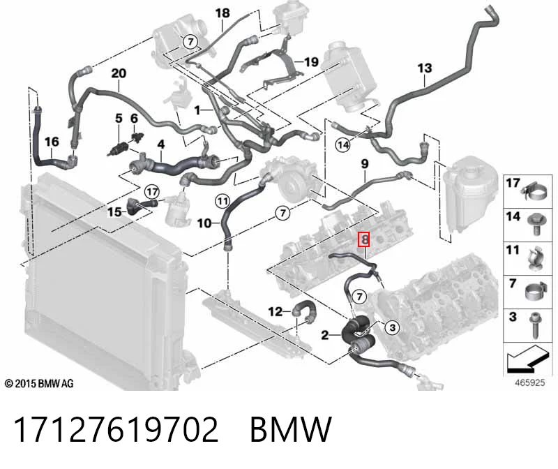 17127619702 BMW 