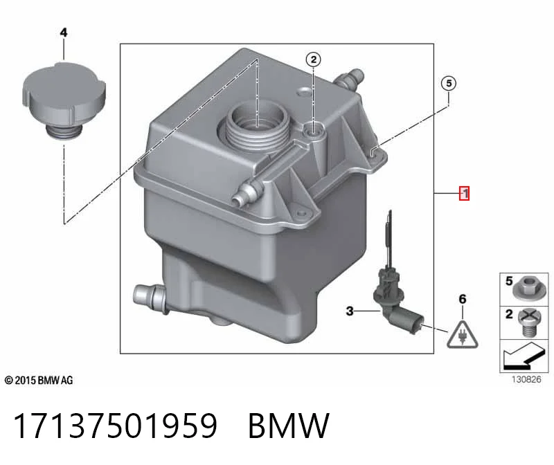 17137501959 BMW Розширювальний бачок охолодження