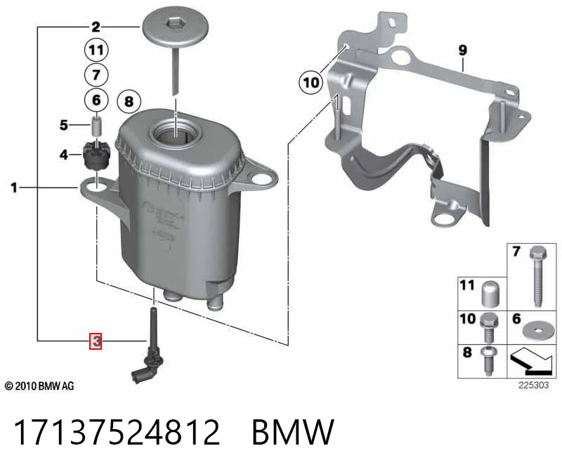 17137524812 BMW Датчик рівня охолоджуючої рідини