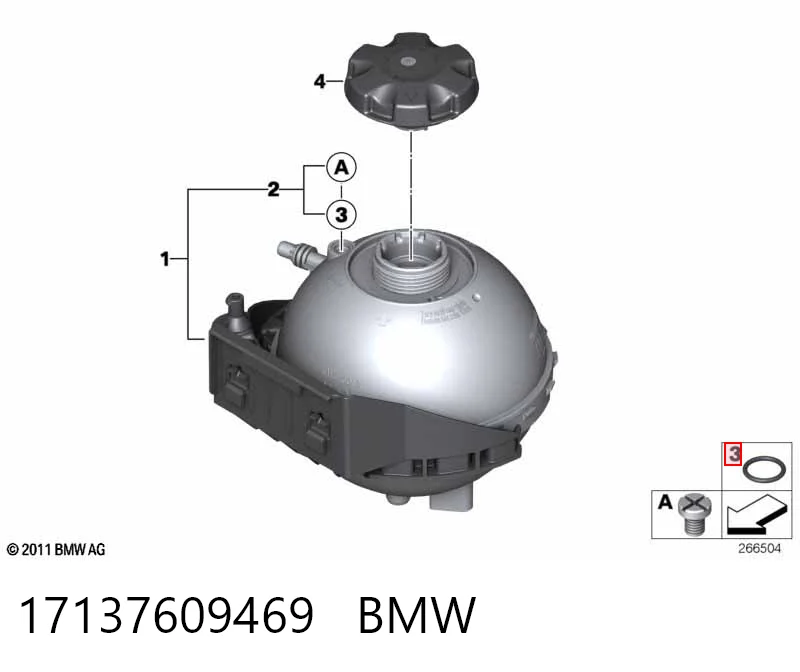 17137609469 BMW Розширювальний бачок охолодження