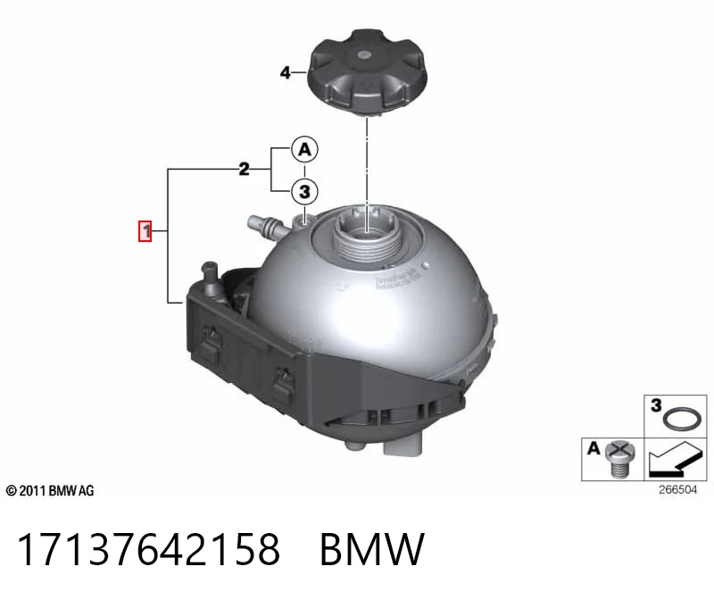 17137642158 BMW Розширювальний бачок охолодження