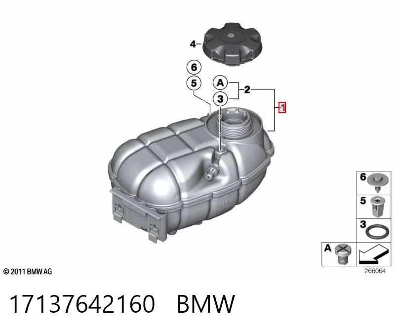 17137642160 BMW Розширювальний бачок охолодження