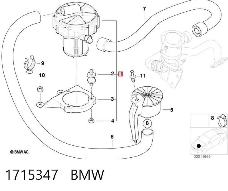 Насос повітряний Pierburg 72216640 ціна, від 22.80 USD