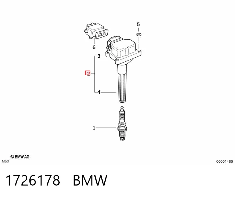 1726178 BMW Котушка запалювання