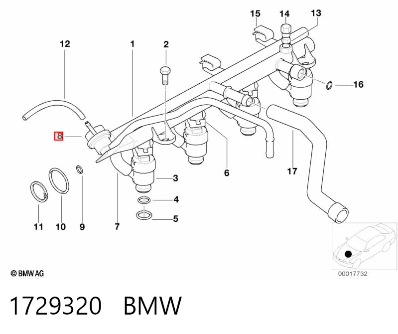 280160697 Bosch Регулятор тиску палива