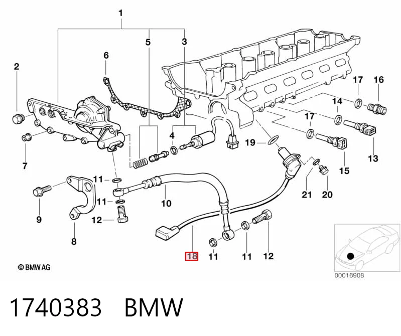1740383 BMW Датчик розподільного вала