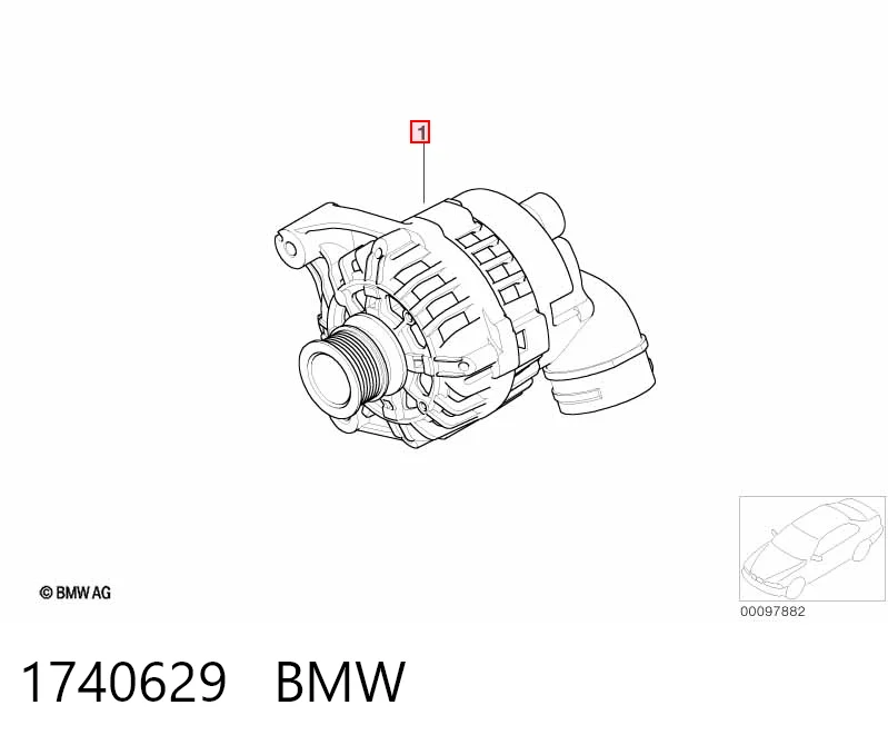 1740629 BMW Авто генератор