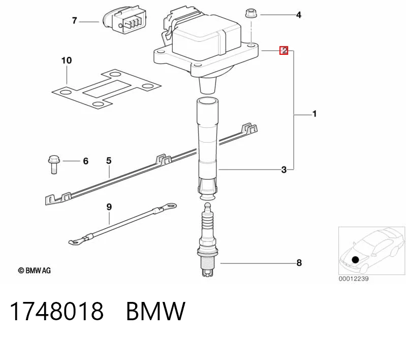 1748018 BMW Котушка запалювання