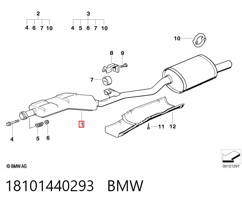 Купити BS283171 Bosal Глушник, середня і задня частина