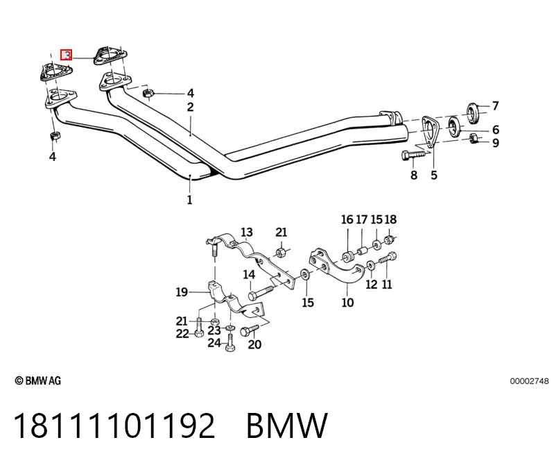 Купити Прокладка глушника BMW 5  E28