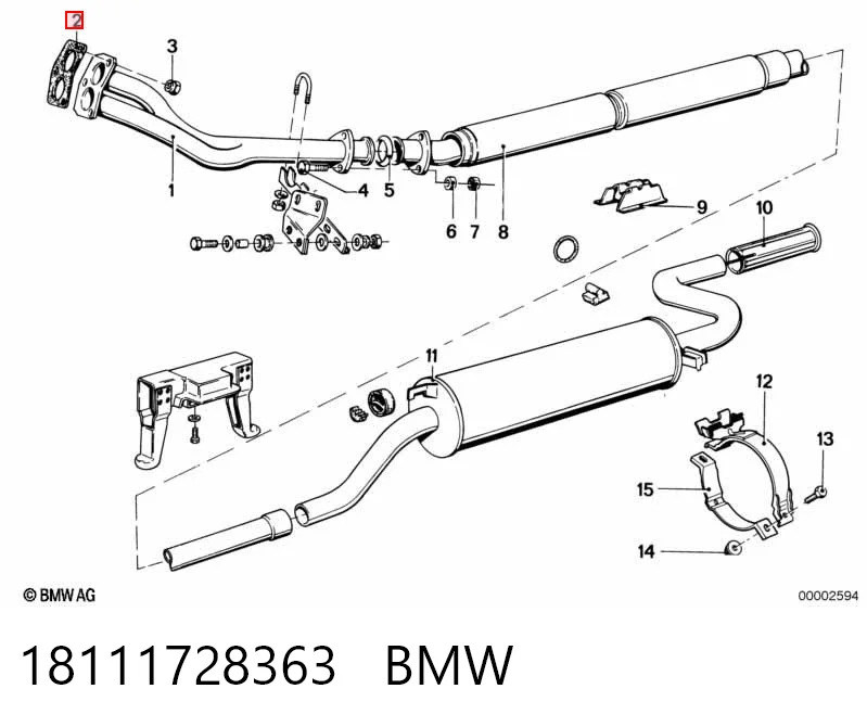 Купити Прокладка глушника BMW 3  E21