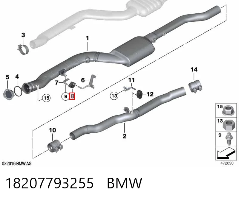 Подушка кріплення глушника Britpart WCS000150
