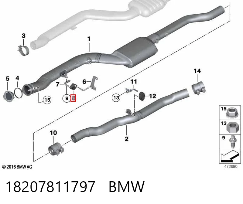 WCS000150 Britpart Кронштейн кріплення глушника