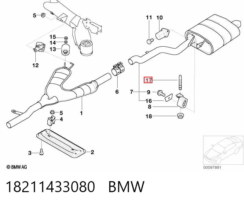 Шпилька випускного колектора Iveco 13516921 ціна, від 1.04 USD