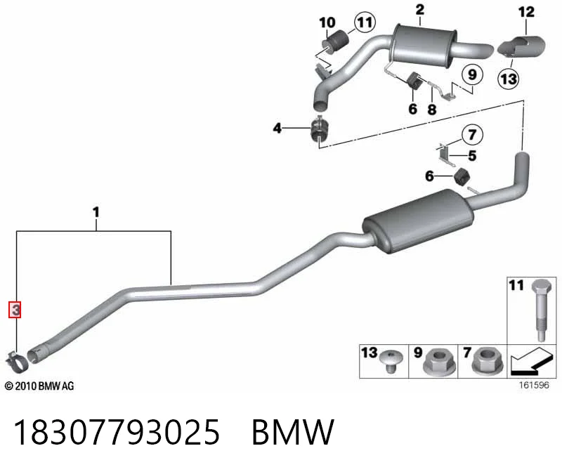 Тримач глушника задній Bosal BOS250362 ціна, від 3.89 USD