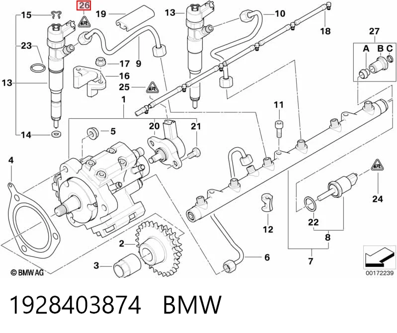 Купити 9360591 Renault (RVI) Форсунка дизельна в зборі, розпилювач + тримач